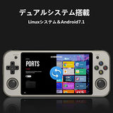 Anbernic RG552 ハンドヘルドゲームコンソール RK3399 デュアルシステムOpenSourceLinux システム＆Android 二人対戦対応 3Dジョイスティック 5.36インチOCAフルスクリーン