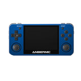 RG351MP RK3326 ポータブルゲーム機 アルミニウム合金二人対戦対応 3Dジョイスティック 3.5インチOCAフル IPSスクリーン OpenSourceLinux システム搭載 3500mAh 64G (Blue)