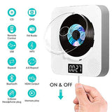 DVD/CDプレーヤー 新型 置き＆壁掛け式 dvdプレーヤー hdmi対応 1台多役 Bluetooth USB対応 プルースイッチ式 ステレオ音楽システム LEDディスプレイ防塵カバー付き 日本語説明書付き