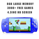 X6 ハンドヘルド 4.3インチ ゲーム機 10,000以上の無料ゲーム内蔵 写真対応 MP3 MP4 電子書籍を再生可能 テレビ接続ディスプレイ対応 ゲームダウンロード対応 8GB