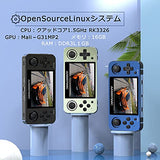 RG351MP RK3326 ポータブルゲーム機 アルミニウム合金二人対戦対応 3Dジョイスティック 3.5インチOCAフル IPSスクリーン OpenSourceLinux システム搭載 3500mAh 64G