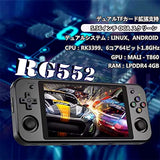 Anbernic RG552 ハンドヘルドゲームコンソール RK3399 デュアルシステムOpenSourceLinux システム＆Android 二人対戦対応 3Dジョイスティック 5.36インチOCAフルスクリーン