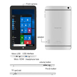 【超軽量/Win 10搭載】Jumper Mini 8  8.0インチIPS1920*1200HD超薄軽量タブレット高速静音 Z8300 DDR3 CPU搭載 4G RAM/64GB EMMC/無線WIFI/MiniHDMI/Micro USB/ハイスペック性能タブレット